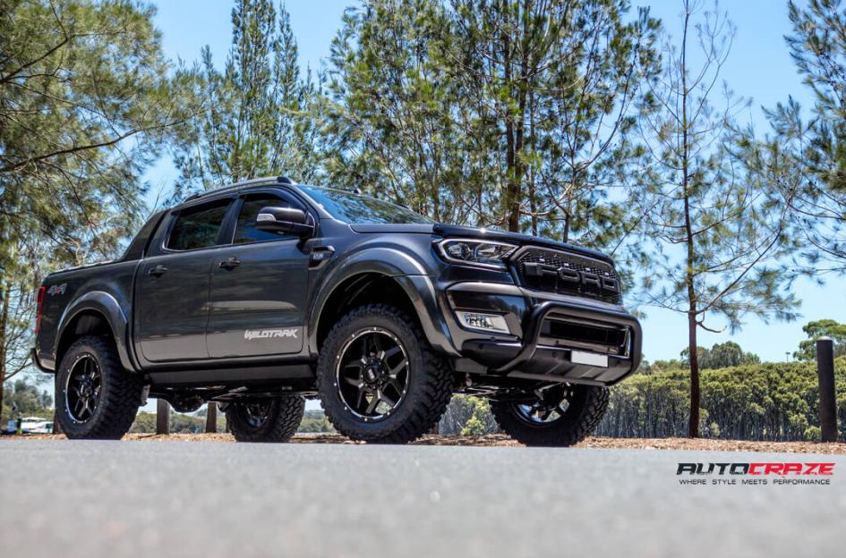 FORD RANGER GD07 MATTE BLACK MILLED